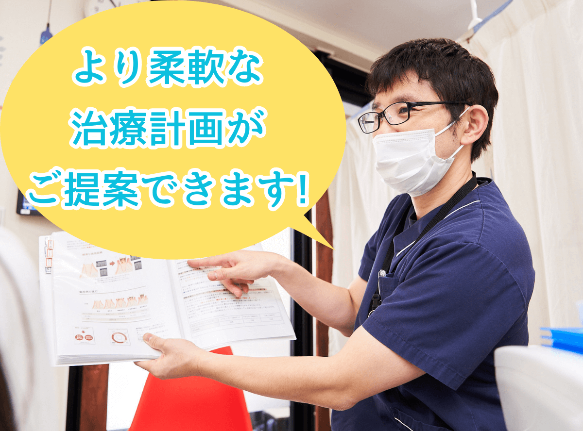 高円寺駅南口徒歩2分の歯医者、高円寺PAL歯科医院の虫歯/パーソナル・集中治療プラン